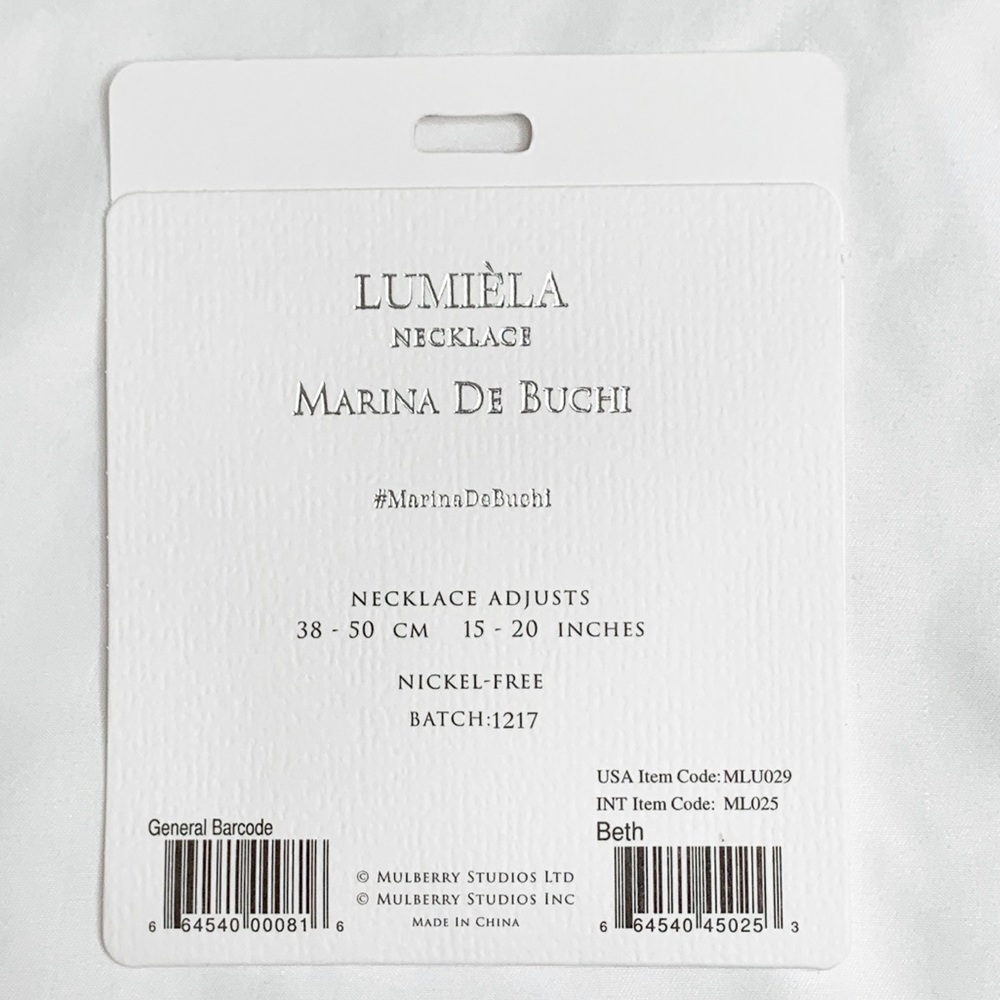 Personalized Name Necklace “Beth” Marina De Buchi - Picture 3 of 4